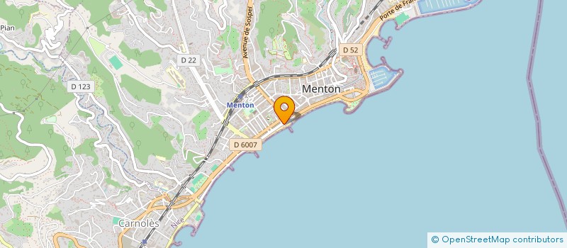 localisation de l'entreprise STRATEGE à MENTON