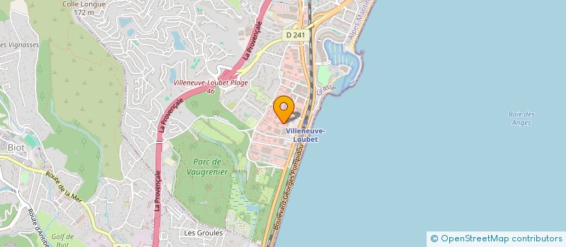 localisation de l'entreprise STRATEGIE COMMUNICATION SERVICE à VILLENEUVE-LOUBET
