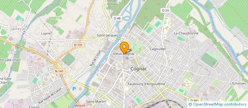localisation de l'entreprise STRATEGINOV à COGNAC