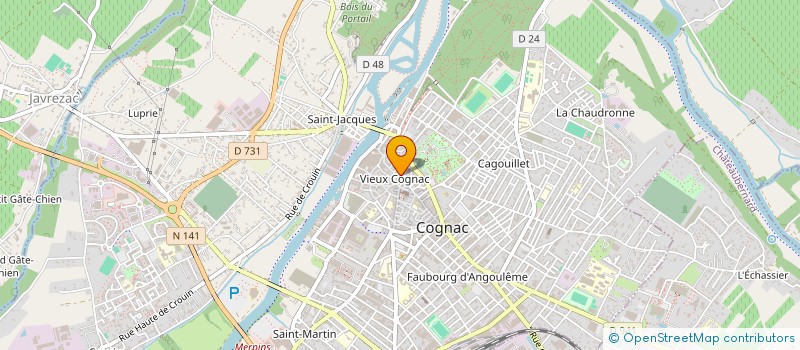localisation de l'entreprise STRATEGY & COMMUNICATION à COGNAC