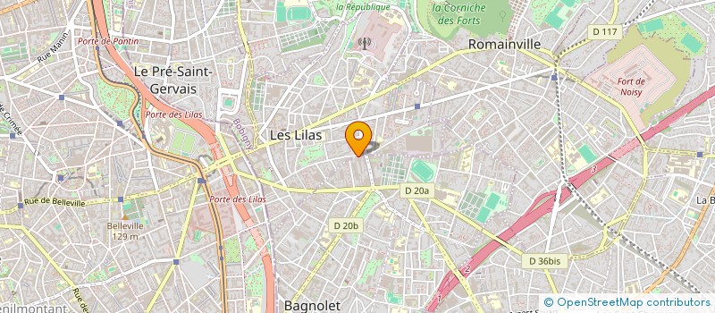 localisation de l'entreprise STRATEL AUTOMATION à BAGNOLET
