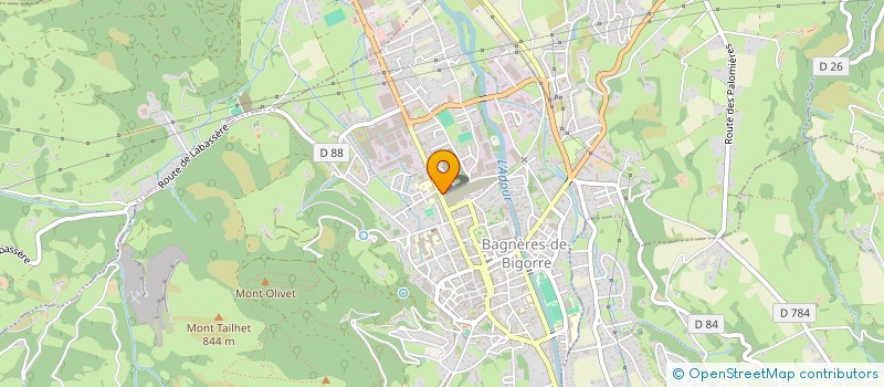 localisation de l'entreprise STRATELEC à BAGNERES-DE-BIGORRE