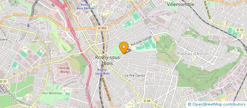 localisation de l'entreprise STRATELOGOS CONSULTING à ROSNY-SOUS-BOIS