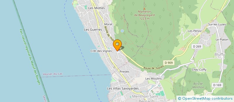localisation de l'entreprise STRATEO à VEYRIER-DU-LAC