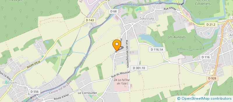 localisation de l'entreprise STRATER à SAUSSAY