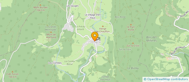 localisation de l'entreprise STRATEX FRANCE à CHARIX