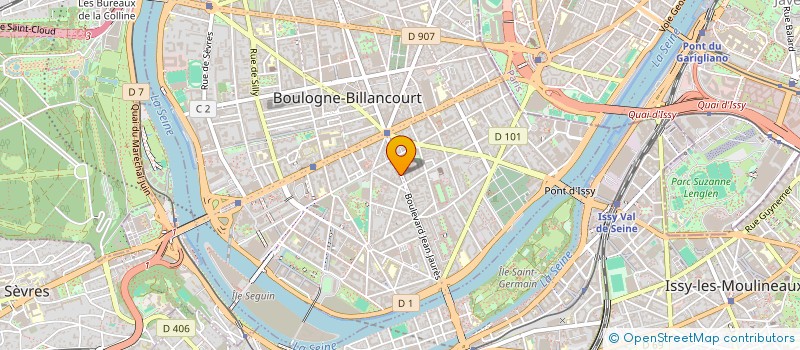 localisation de l'entreprise STRATI MEDIA à BOULOGNE-BILLANCOURT