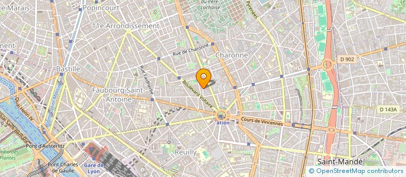 localisation de l'entreprise STRATIM SARL à PARIS