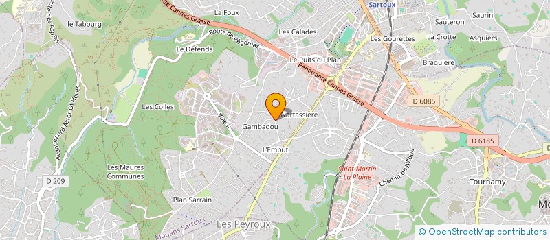 localisation de l'entreprise STRATINET  MOUANS-SARTOUX