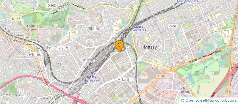 localisation de l'entreprise STRATINNOV à MASSY