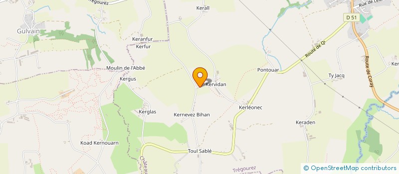 localisation de l'entreprise STRATINVESTMENT  TREGOUREZ