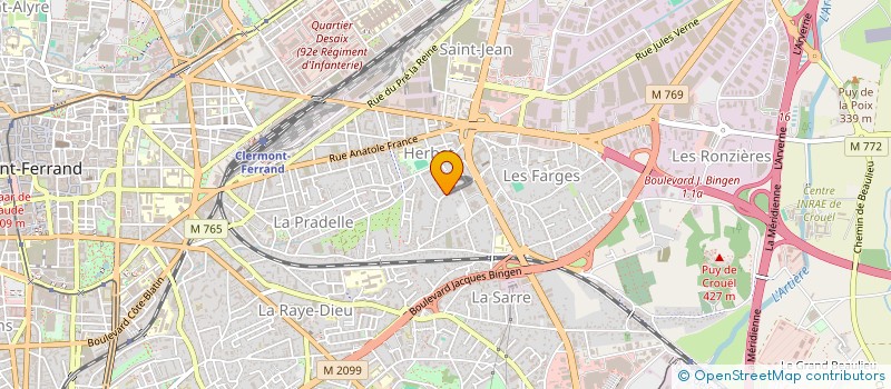 localisation de l'entreprise STRATO à CLERMONT FERRAND