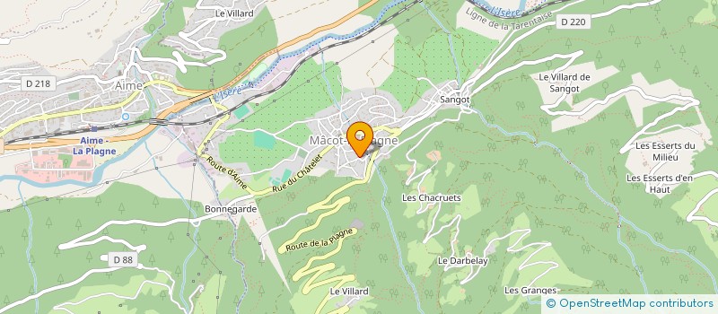 localisation de l'entreprise STRATO à LA PLAGNE TARENTAISE
