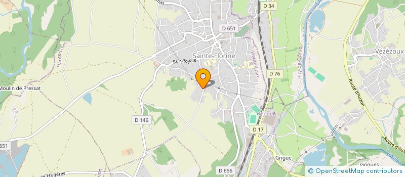 localisation de l'entreprise STRATO INVEST  SAINTE-FLORINE