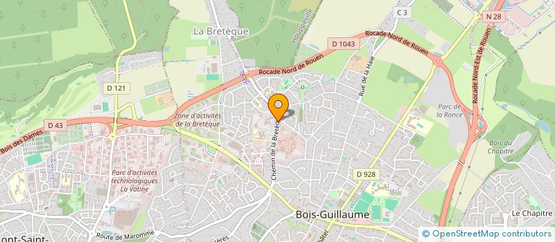 localisation de l'entreprise STRATODEV à BOIS-GUILLAUME