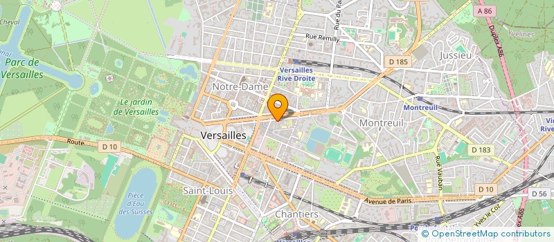 localisation de l'entreprise STRATON à VERSAILLES