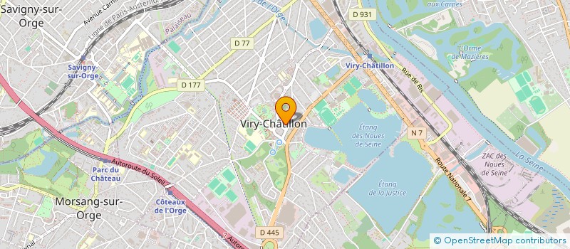 localisation de l'entreprise STRATOPTIC à VIRY-CHATILLON