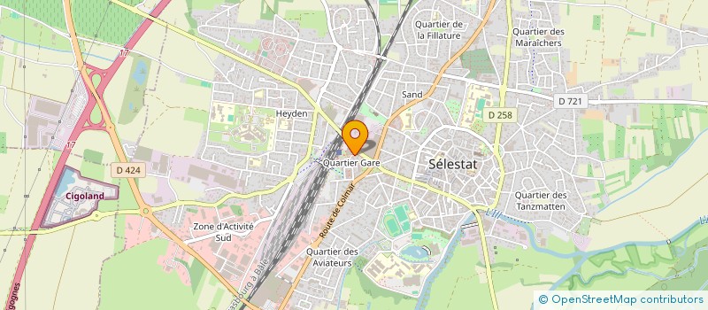 localisation de l'entreprise STRATORIUS  SELESTAT