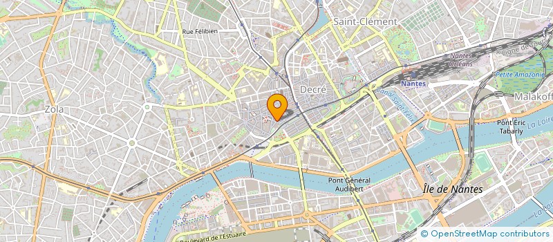 localisation de l'entreprise STRATOS à NANTES