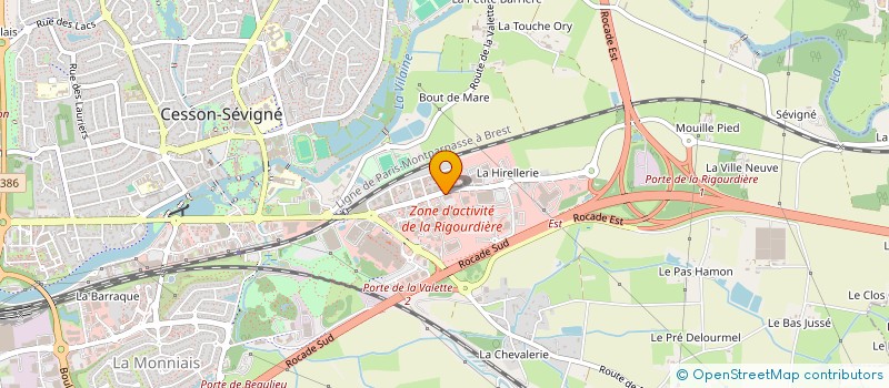 localisation de l'entreprise STRATOS à CESSON-SEVIGNE