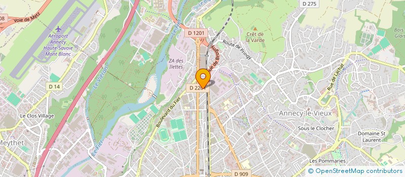 localisation de l'entreprise STRATOS à ANNECY