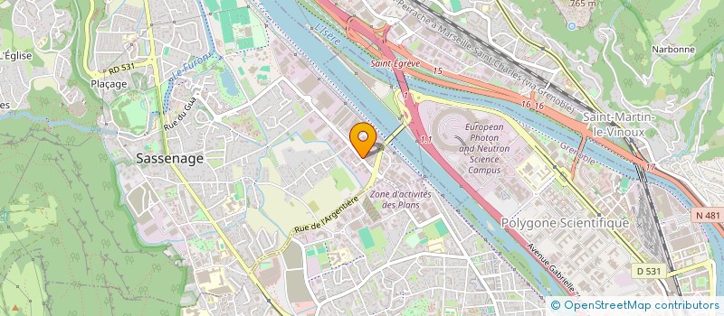 localisation de l'entreprise STRATUS  SASSENAGE