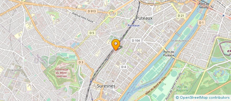 localisation de l'entreprise STRATYS CONSEIL FORMATION EN STRATEGIE à SURESNES