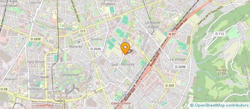 localisation de l'entreprise STRAUSS COMMERCES  SAINT-MARTIN-D'HERES