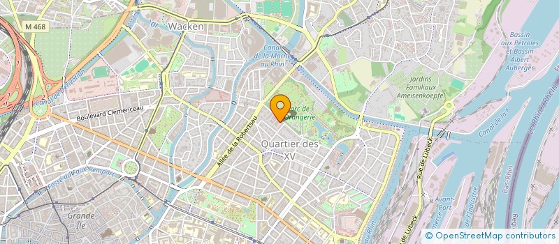 localisation de l'entreprise STRAVAL  STRASBOURG