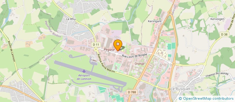 localisation de l'entreprise STRAVION à LANNION