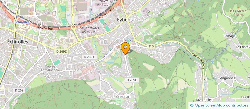 localisation de l'entreprise STRAZ'IMMO à EYBENS
