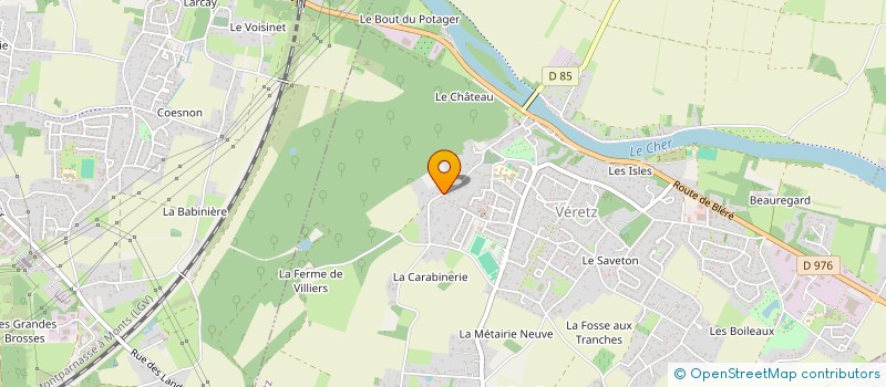 localisation de l'entreprise STREAM TOURAINE à VERETZ
