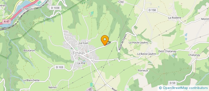 localisation de l'entreprise STREAMLINE  ECHALAS