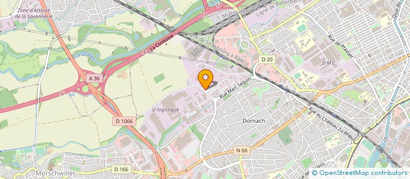 localisation de l'entreprise STREBEL OLYMP à MULHOUSE