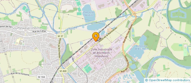 localisation de l'entreprise STRECKFUSS FRANCE à HŒNHEIM
