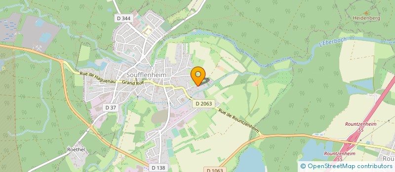 localisation de l'entreprise STREET'ANIM  SOUFFLENHEIM