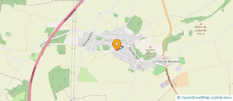 localisation de l'entreprise STREET BAND  BONNEUIL-LES-EAUX