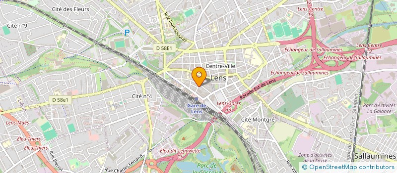 localisation de l'entreprise STREET BARBER  LENS