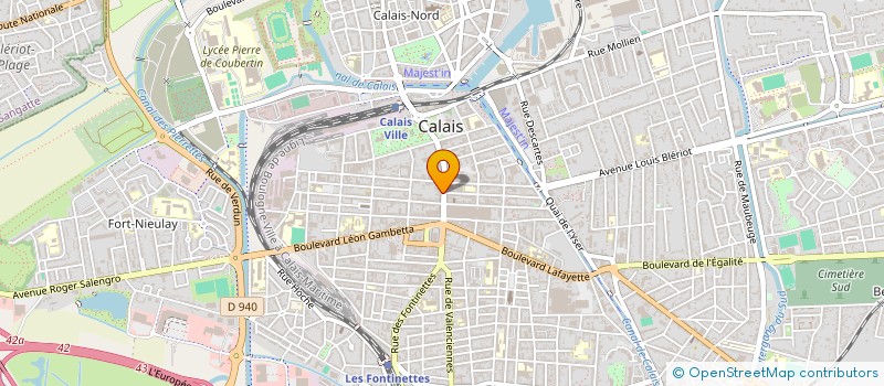 localisation de l'entreprise STREET'CAF  CALAIS