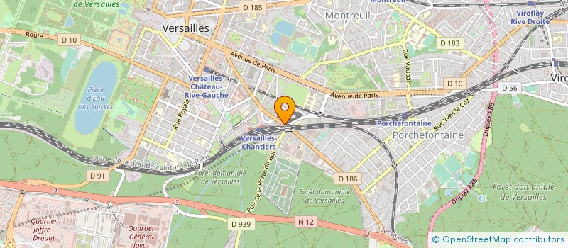 localisation de l'entreprise STREET FINANCES à VERSAILLES