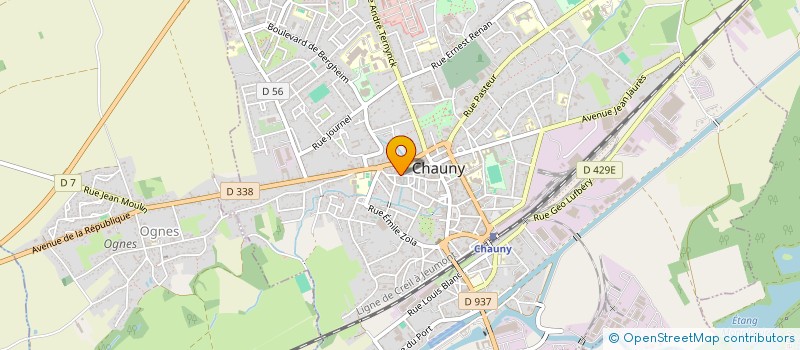 localisation de l'entreprise STREET FOOD à CHAUNY