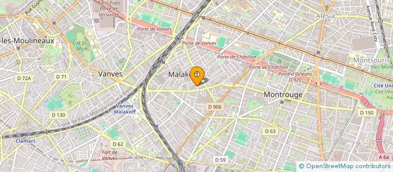 localisation de l'entreprise STREET FOODERS (SF)  MALAKOFF