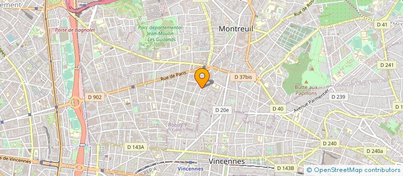 localisation de l'entreprise STREET GROUP à MONTREUIL