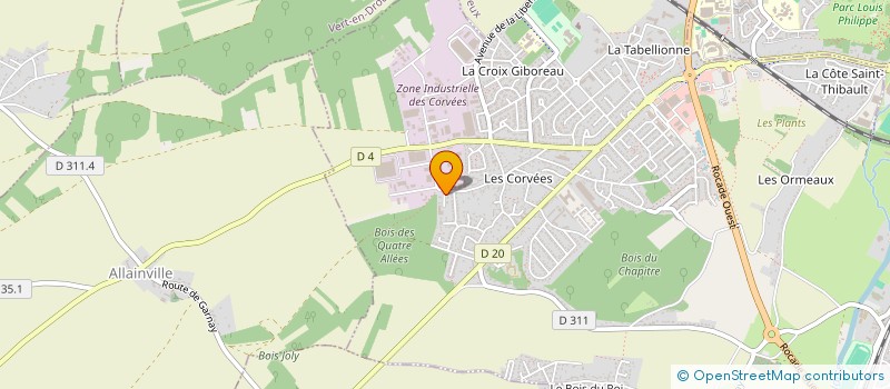 localisation de l'entreprise STREET LED COMMUNICATION à VERNOUILLET