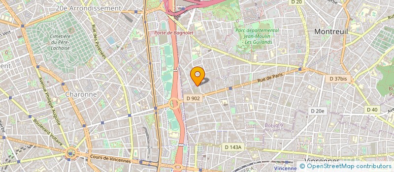 localisation de l'entreprise STREET PRESS  MONTREUIL