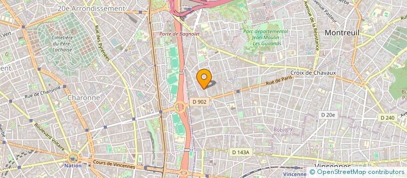 localisation de l'entreprise STREET PROD à MONTREUIL
