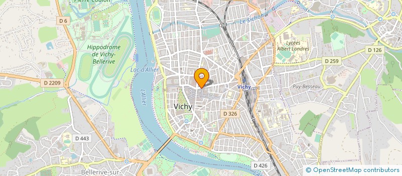 localisation de l'entreprise STREET SHOP à VICHY