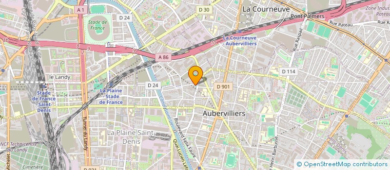 localisation de l'entreprise STREET WEAR DIFFUSION  AUBERVILLIERS