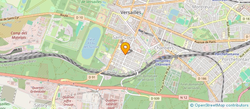 localisation de l'entreprise STREETALY à VERSAILLES
