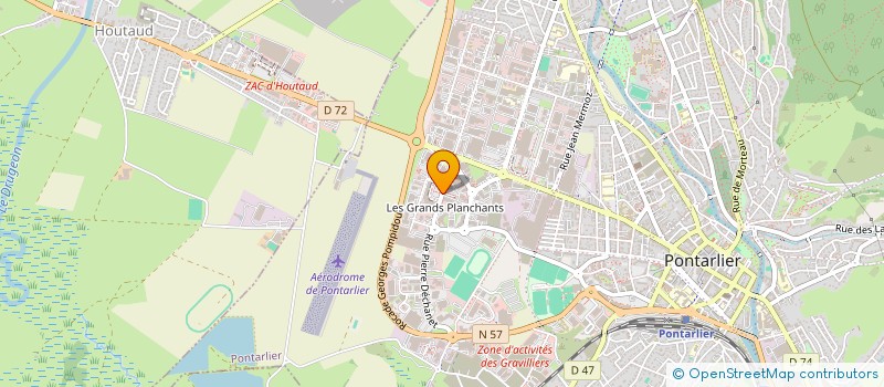 localisation de l'entreprise STREIT TECHNOLOGIES à PONTARLIER
